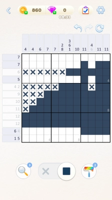 Nonogram puzzle : île des elfes - Screenshot No.4