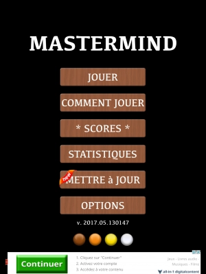 Classic MasterMind - Screenshot No.1
