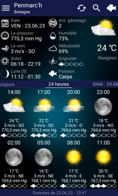 Prévisions de pêche - Screenshot No.1
