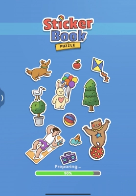 Sticker Book Puzzle - Screenshot No.1