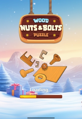 Wood Nuts & Bolts Puzzle - Screenshot No.1
