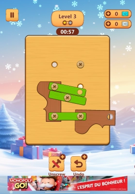 Wood Nuts & Bolts Puzzle - Screenshot No.3