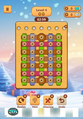 Wood Nuts & Bolts Puzzle - Screenshot No.5